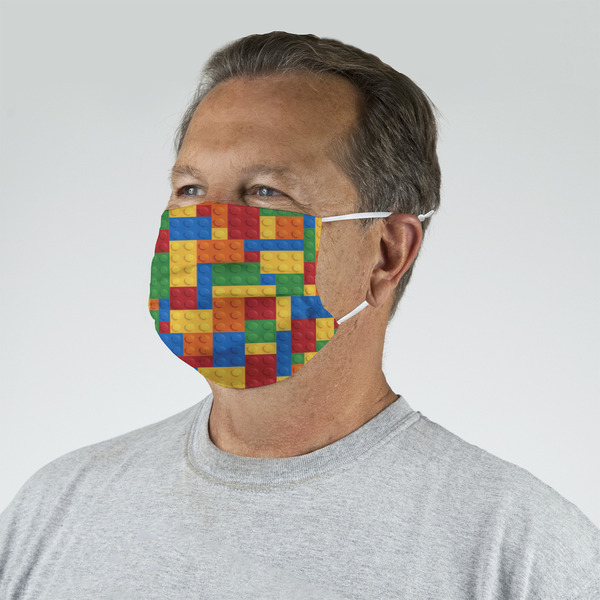 Building Blocks Mask - Quarter View on Guy