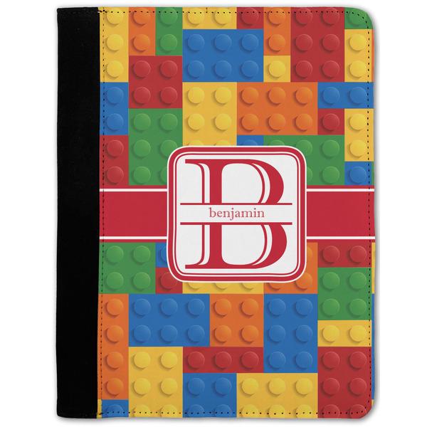 Custom Building Blocks Notebook Padfolio - Medium w/ Name and Initial