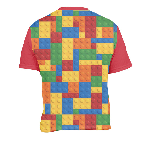 Building Blocks Men's Crew Neck T Shirt Medium - Back