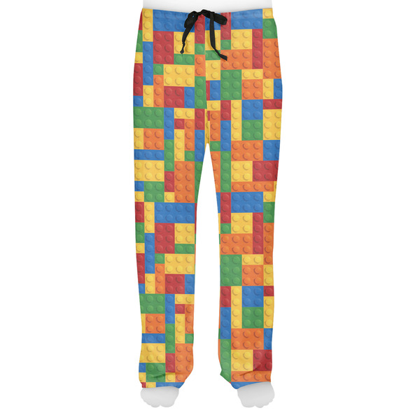 Building Blocks Men's Pjs Front - on model