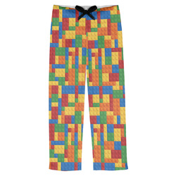Building Blocks Mens Pajama Pants - S (Personalized)