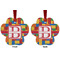 Building Blocks Metal Paw Ornament - Front and Back