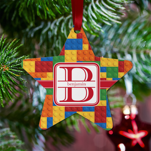Building Blocks Metal Star Ornament - Lifestyle