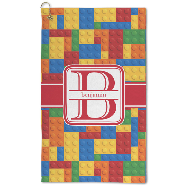 Custom Building Blocks Microfiber Golf Towel (Personalized)
