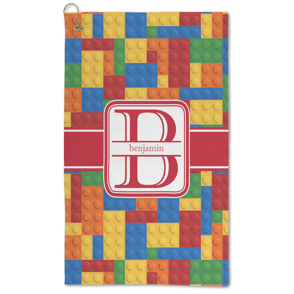 Custom Building Blocks Microfiber Golf Towel - Large (Personalized)