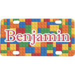 Building Blocks Mini / Bicycle License Plate (4 Holes) (Personalized)