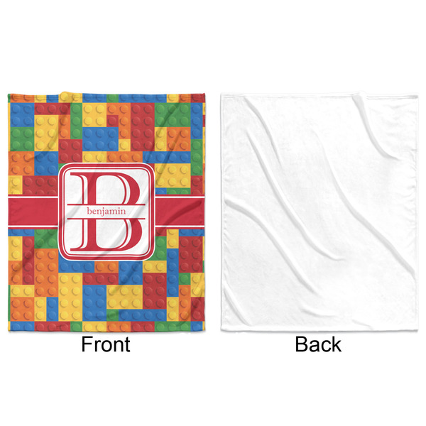 Building Blocks Minky Blanket - 50"x60" - Single Sided - Front & Back