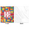 Building Blocks Minky Blanket - 50"x60" - Single Sided - Front & Back