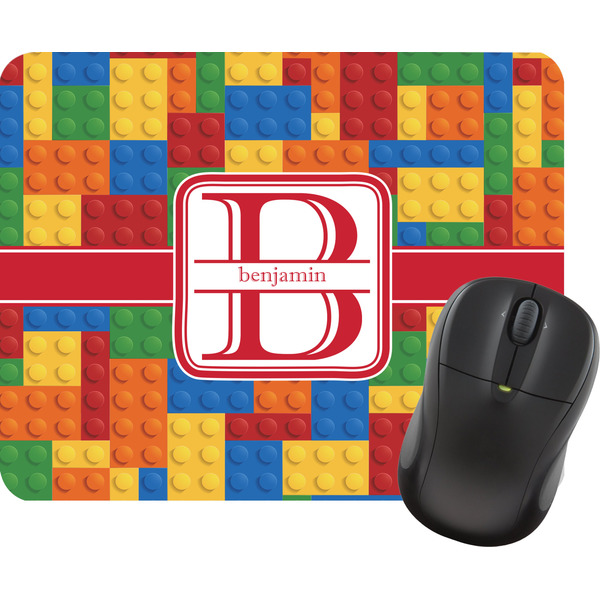Custom Building Blocks Rectangular Mouse Pad (Personalized)