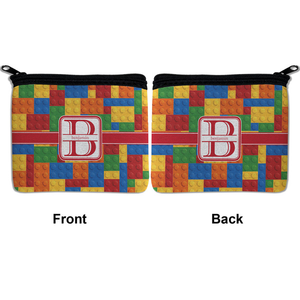 Building Blocks Neoprene Coin Purse - Front & Back (APPROVAL)