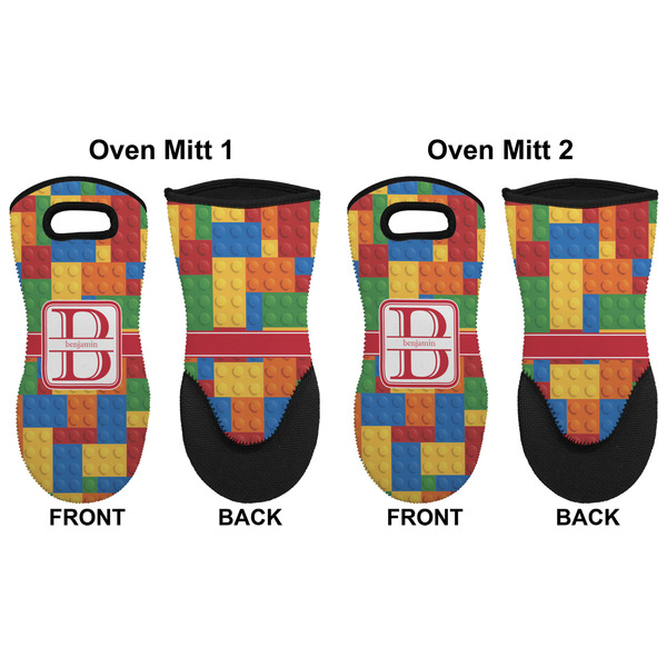 Building Blocks Neoprene Oven Mitt - Set of 2 - Approval