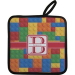 Building Blocks Pot Holder w/ Name and Initial