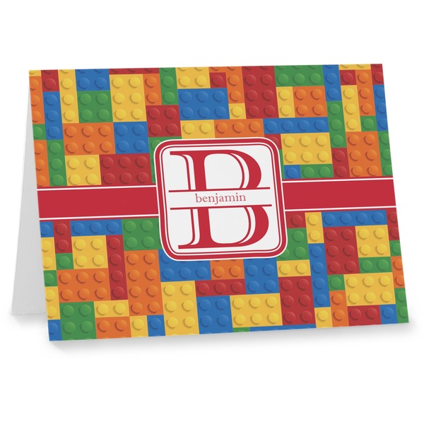 Custom Building Blocks Note cards (Personalized)