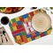 Building Blocks Octagon Placemat - Single front (LIFESTYLE) Flatlay
