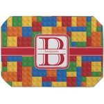 Building Blocks Dining Table Mat - Octagon (Single-Sided) w/ Name and Initial