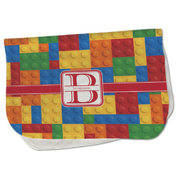 Building Blocks Burp Cloth - Fleece w/ Name and Initial