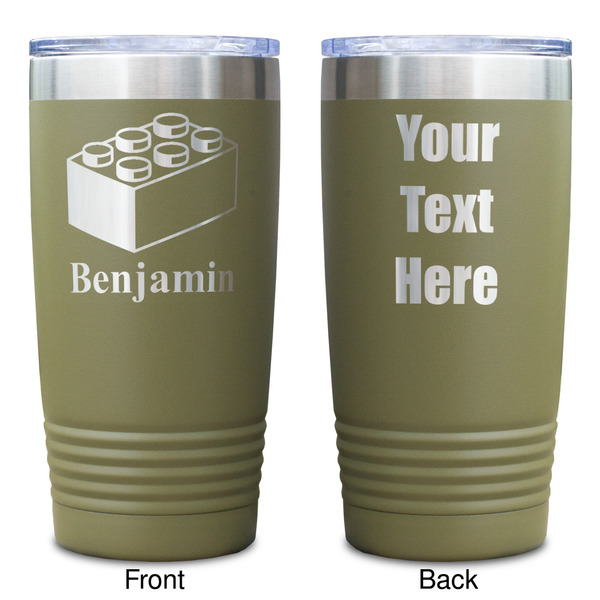 Building Blocks Olive Polar Camel Tumbler - 20oz - Double Sided - Approval