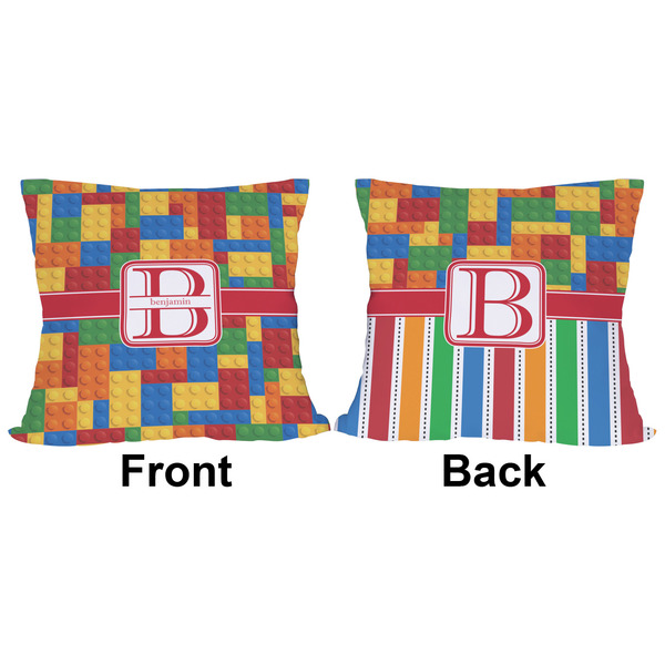 Building Blocks Outdoor Pillow - 16x16