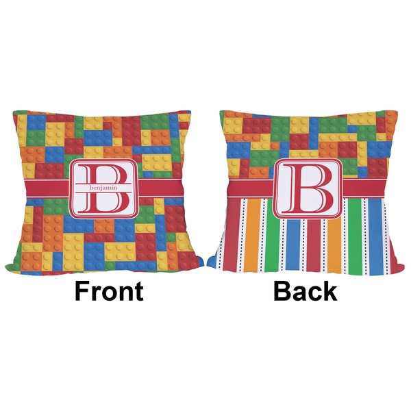 Building Blocks Outdoor Pillow - 18x18