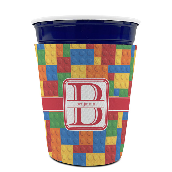 Building Blocks Party Cup Sleeves - without bottom - FRONT (on cup)