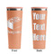 Building Blocks Peach RTIC Everyday Tumbler - 28 oz. - Front and Back