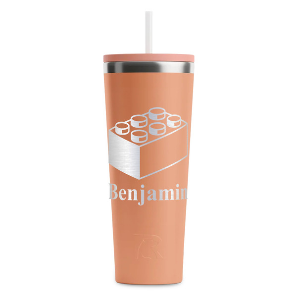 Building Blocks Peach RTIC Everyday Tumbler - 28 oz. - Front