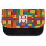 Building Blocks Canvas Pencil Case w/ Name and Initial