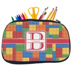 Building Blocks Neoprene Pencil Case - Medium w/ Name and Initial