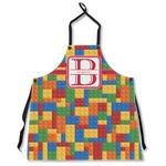 Building Blocks Apron Without Pockets w/ Name and Initial