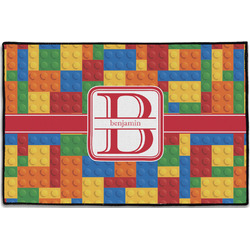 Building Blocks Door Mat - 36"x24" (Personalized)
