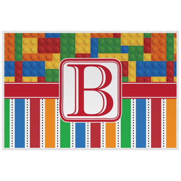 Building Blocks Personalized Placemat (Back)