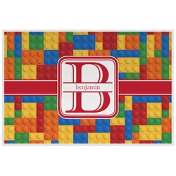 Building Blocks Laminated Placemat w/ Name and Initial