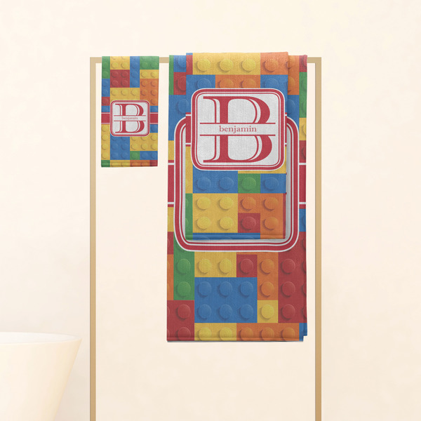 Building Blocks Personalized Towel Set