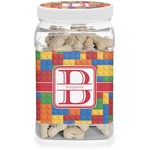 Building Blocks Dog Treat Jar (Personalized)