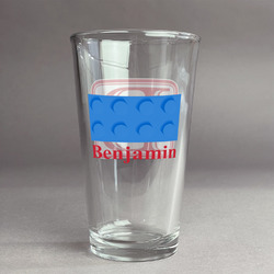 Building Blocks Pint Glass - Full Color Logo (Personalized)