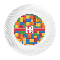 Building Blocks Plastic Party Dinner Plates - 10" (Personalized)