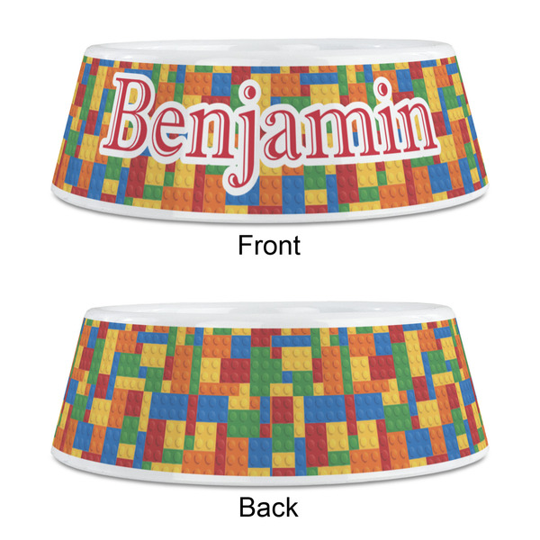 Building Blocks Plastic Pet Bowls - Medium - APPROVAL