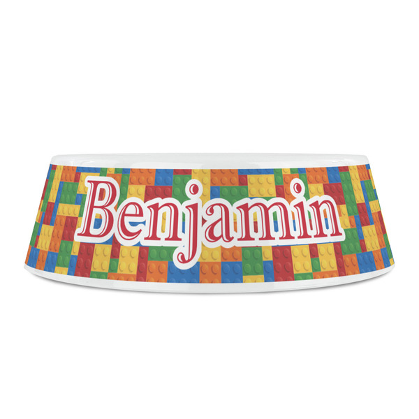 Building Blocks Plastic Pet Bowls - Small - FRONT