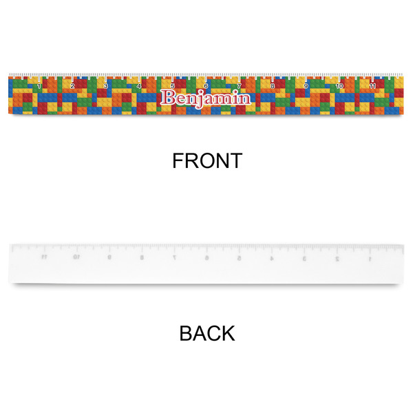 Building Blocks Plastic Ruler - 12" - APPROVAL