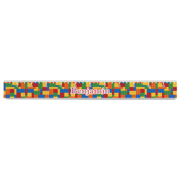 Building Blocks Plastic Ruler - 12" - FRONT