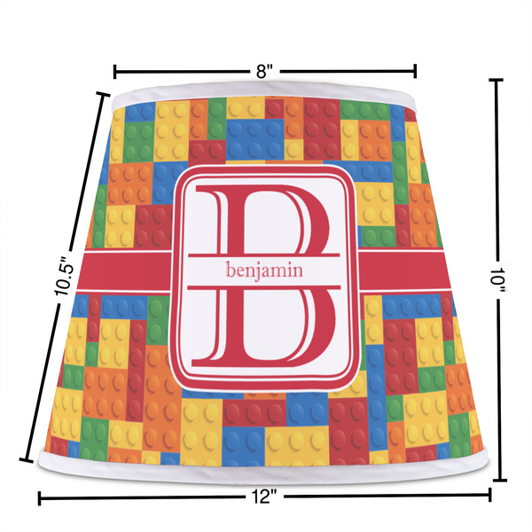 Building Blocks Poly Film Empire Lampshade - Dimensions