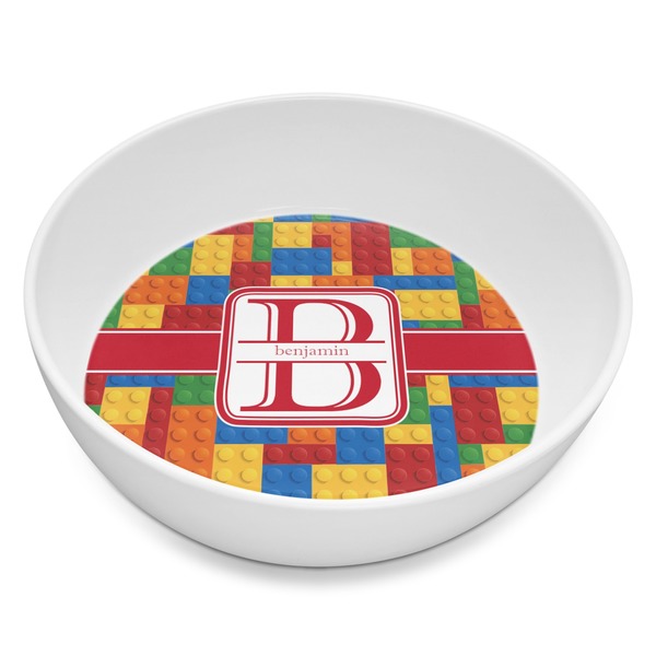 Custom Building Blocks Melamine Bowl - 8 oz (Personalized)
