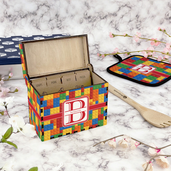 Building Blocks Recipe Box - Full Color - In Context
