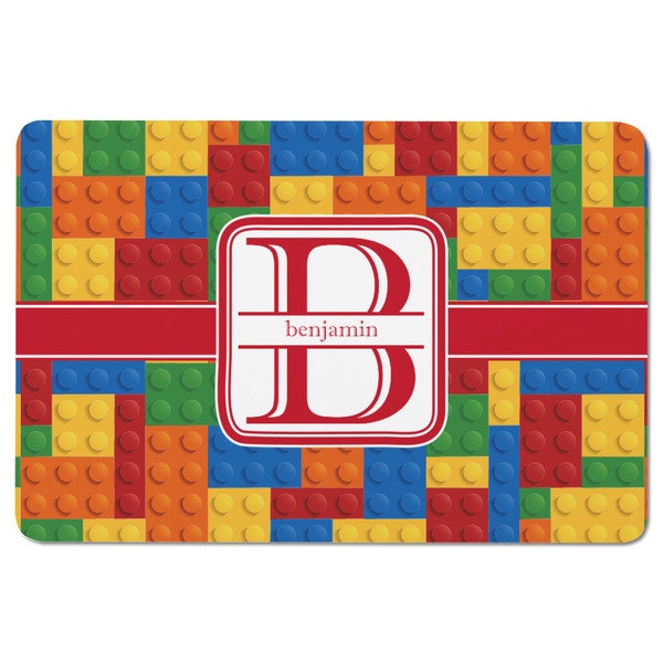 Building Blocks Rectangular Fridge Magnet - FRONT