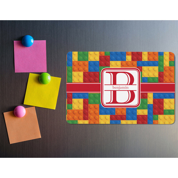 Building Blocks Rectangular Fridge Magnet - LIFESTYLE