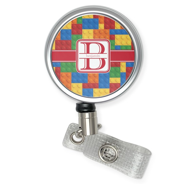 Custom Building Blocks Retractable Badge Reel (Personalized)