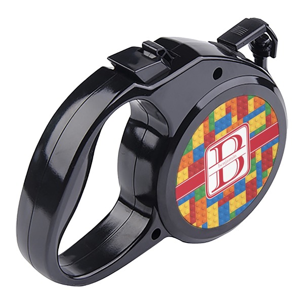 Building Blocks Retractable Dog Leash - Angle