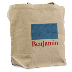 Building Blocks Reusable Cotton Grocery Bag (Personalized)