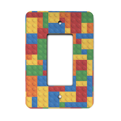 Building Blocks Rocker Style Light Switch Cover (Personalized)
