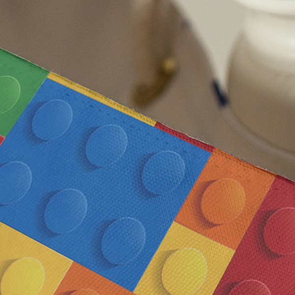 Building Blocks Large Rope Tote - Close Up View